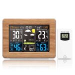 Wanduhr mit Wetterstation Thermometer